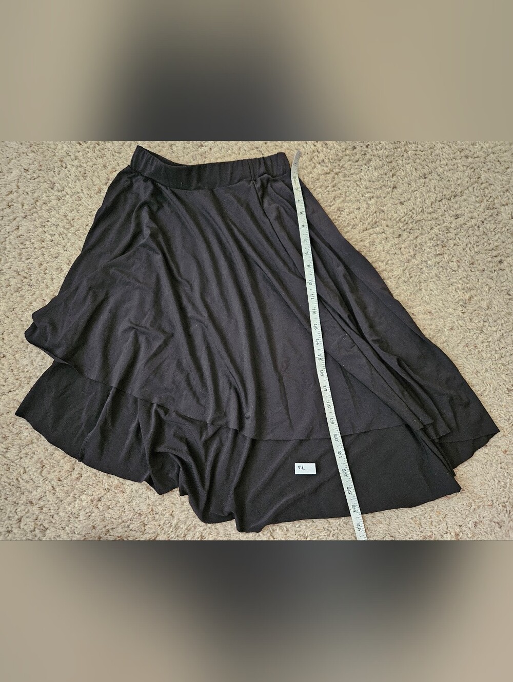 balera Black High-Low Tiered Skirt